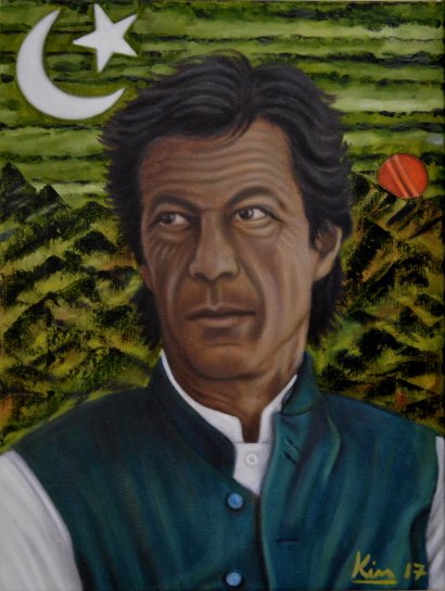 Oil Painting > Light of Lahore > Imran Khan